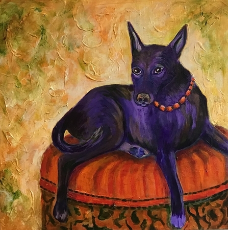 On Her Throne